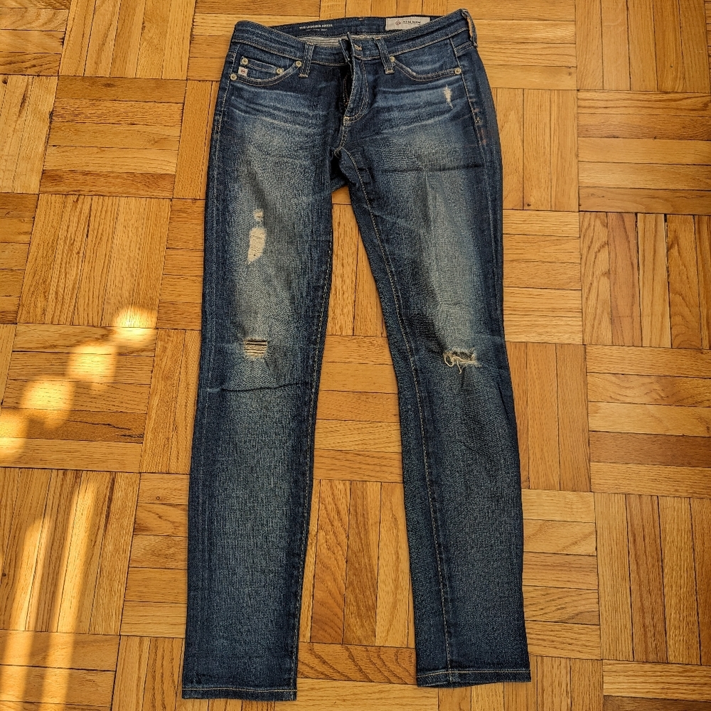 AG Jeans The Legging Ankle Distressed Size 25